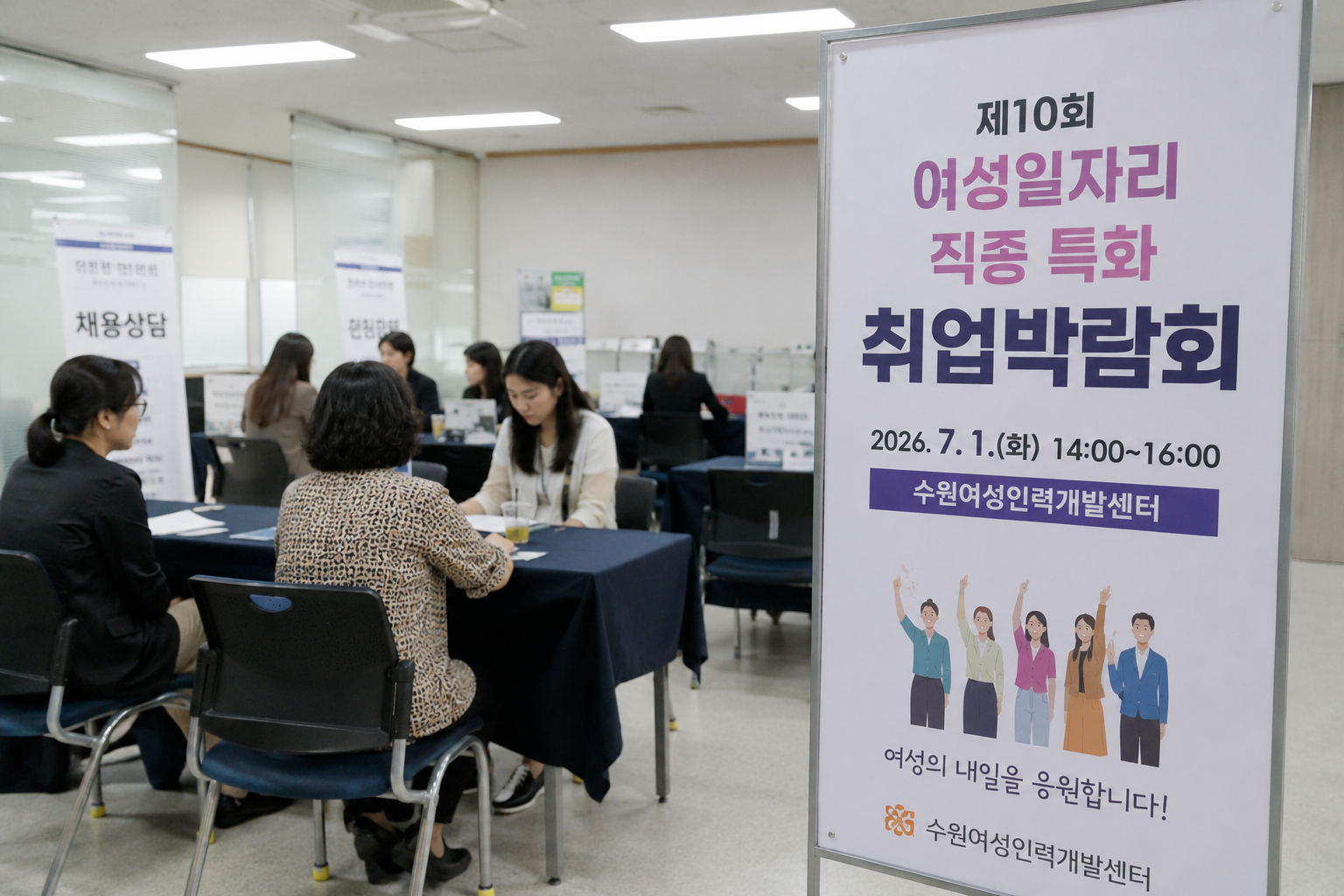 수원여성인력개발센터, 여성 특화 취업박람회 개최…100명 채용 지원